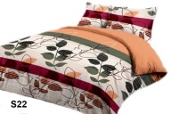 pościel z satyny 220x240 + 2x50x60 zamek S 22 trufla