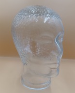 Szklana duża głowa - naturalnych rozmiarów - bardzo ładna - świetna