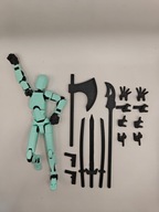 Figurka akcji MINI LEGENDA 'Dummy 13' + 16 akcesoriów - MIĘTOWY - złożona