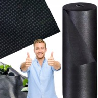 AGROWŁÓKNINA ŚCIÓŁKUJĄCA ANTYCHWASTOWA CZARNA 1M X 20M 100G/M² DO OGRODU
