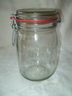 SZKLANY SŁOIK HERMETYCZNIE ZAMYKANY