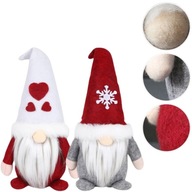 SKRZATY POD CHOINKĘ ŚWIĄTECZNE KRASNALE GNOMY OZDOBA NA ŚWIĘTA 2SZT KOMPLET