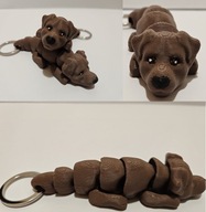 Brelok Pies labrador retriever czekoladowy brelok do kluczy Żówiarnia 3D