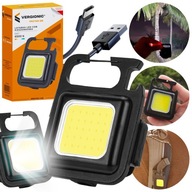 Latarka Kieszonkowa Wielofunkcyjna LED COB 5w1 Otwieracz Brelok Do Kluczy