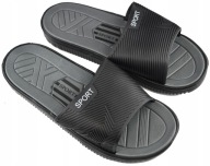 Śliczne klapki męskie czarne BONA r. 41 nr 123A