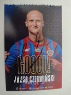 Zdjęcie 10x15 autograf Piast Gliwice Gol Jakub Czerwiński sezon 2024/25