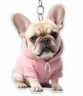 BULDOG FRANCUSKI BRELOK ZAWIESZKA DO KLUCZY TORBY PLECAKA BENEK