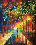 Bogusław Potera obraz olejny płótno NA SPOTKANIE