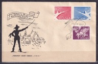 1957 Szermierka Mistrzostwa Świata Fi 860-62 FDC