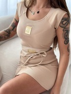 Sukienka Laki Couture Mini beż UNI !!!