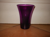 ŁADNY FIOLETOWY WAZON SZKLANY