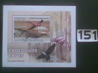 Ptaki i krokodyle , Guine-Bissau MNH