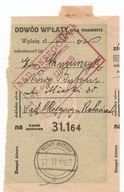 NOWY BYTOM -KATOWICE -dowód wpłaty -SĄD OKRĘGOWY -1935 rok