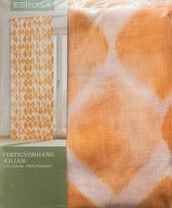 Firanki ESPOSA KILIAN z taśmą na karnisz 135x245 Półprzeźroczysta Żółta