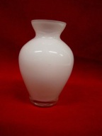 Wazon wazonik z białego szkła