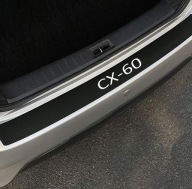 1 szt - Mazda CX60 Naklejki ochronne na próg Bagażnika Premium