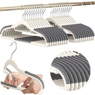 WIESZAKI ANTYPOŚLIZGOWE NA UBRANIA odzieżowe do szafy mocne PREMIUM 20szt