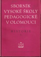 Sbornik Vysoke Skoly Pedagogicke v Olomouci Historie 2