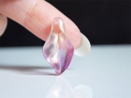 KALIA kwiat kwiatek Gradient fioletowy różowy złoty otworek