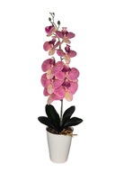 Storczyk pojedynczy jeden pędy sztuczny 58cm różowy