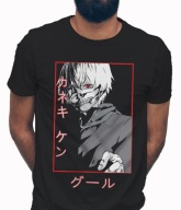 Koszulka męska bawełniana z nadrukiem anime TOKYO GHOUL