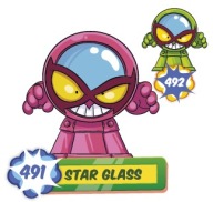 SUPER ZINGS seria 7 491 Star Glass różowy