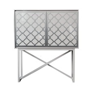 PIĘKNA BIAŁO SREBRNA WITRYNA - BAREK - KREDENS