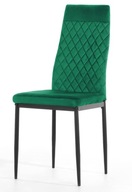 Krzesło tapicerowane VALVA CARO VELVET GREEN
