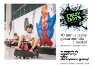 Crazy Carts - voucher na 10 min jazdy gokartem dla 1 osoby!