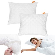 2x PODUSZKA ANTYALERGICZNA PIKOWANA ZAMEK 70 x 80 Gruba Miękka Delikatna