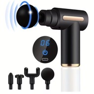 Przenośny Pistolet do Masażu – Elektryczny Masażer Powięzi z 4 Głowicami