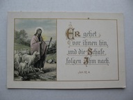 DOBRY PASTERZ CHRYSTUS przedwojenna POCZTÓWKA