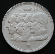 Belgia 100 franków 1948 - czterej królowie - dynastia - srebro