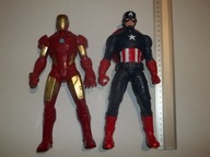 FIGURKI KAPITAN AMERYKA I IRON MAN 23CM