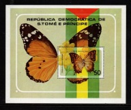 Wyspy Świętego Tomasza i Książęca / Blok 592 ( Fauna - Motyle ) czysty