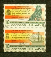 HISZPANIA ** Żaglowiec, 200 lat hiszpańskiej flagi Mi 2674-75