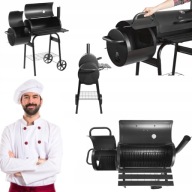 GRILL WĘGLOWY OGRODOWY LEHMANN WĘDZARNIA TERMOMETR DUŻY RUSZT KOMIN KÓŁKA