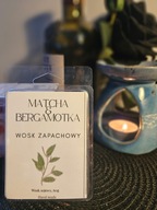 Wosk zapachowy do kominka, matcha i bergamotka- handmade