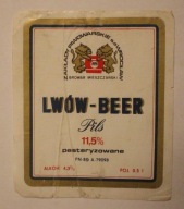 ETYKIETA - BROWAR MIESZCZAŃSKI - WROCŁAW - LWÓW - BEER Pils