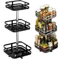 OBROTOWY STOJAK ORGANIZER PÓŁKA REGAŁ KUCHENNY NA PRZYPRAWY AKCESORIA