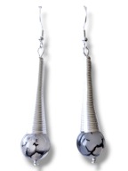 AW60 Kolczyki kamienie AGAT WĘŻOWY