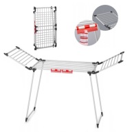 Suszarka na Pranie Składana Mocna 19m Balkonowa Pokojowa Grube Szczebelki