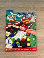 Zestaw do malowania po numerach dla dzieci - samochody wyścigowe