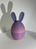 Jajko wielkanocne 3D z uszami królika