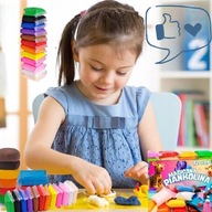 Piankolina PLASTELINA MODELINA glina POLIMEROWA PIANKOWA 12 SZT ZESTAW