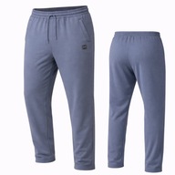 Szare spodnie dresowe męskie DYNAMIC prosta nogawka ocieplane 3XL XXXL