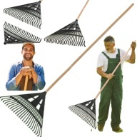 GRABIE DO LIŚCI TRAWY OGRODOWE PLASTIKOWE TWORZYWO SZTUCZNE WACHLARZOWE