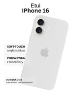 Etui do Apple iPhone 16 Silicone Biały Z LOGO i MagSafe