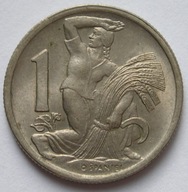 Czechosłowacja 1 korona 1946 - stan menniczy -