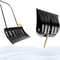 Zgarniacz do sniegu i lopata zestaw odsniezania zimowy czarny